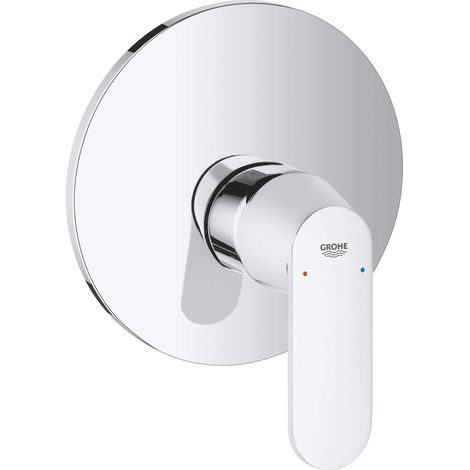 Levier Robinet Mitigeur Encastré Douche Extérieur Chromé (1/4)