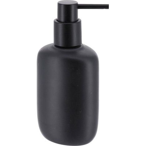 Dispenser ovale di sapone in poliresina 240 ml - nero - Tendance (1/2)