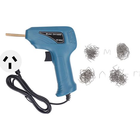 Pistolet à souder plastique robuste avec agrafe, kit de soudure pour réparation de pare-chocs, pince à agrafer pratique, 200‑240V, fiche AU, cyan (1/5)