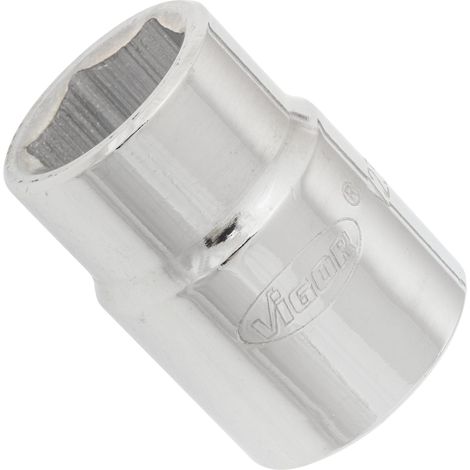 VIGOR Steckschlüsseleinsatz, 3/4 (20 mm) Vierkant hohl, Außen Sechskant Profil, SW 22 mm (1/2)