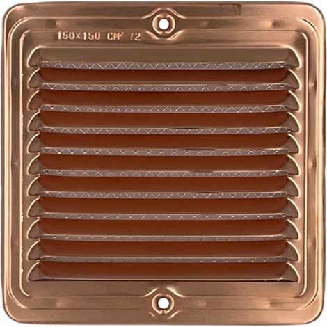 Griglia Aerazione Quadrata in Rame – 150 x 150 mm – 1 pezzo