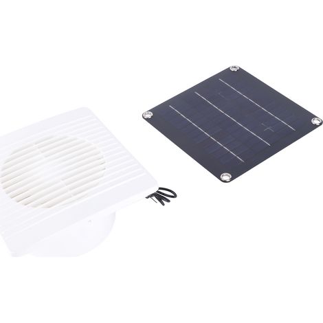Ventilateur solaire d'extraction IP67 étanche 15 cm 10W 12V panneau solaire pour poulailler abri niche (1/5)