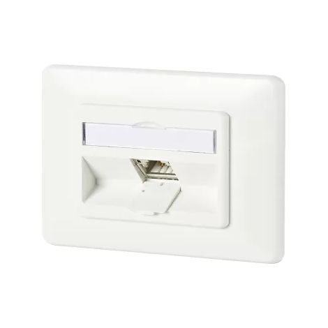Metz Connect C6Amodul 1 Port 180°M UP reinweiß 130B11D11002-E (1/2)
