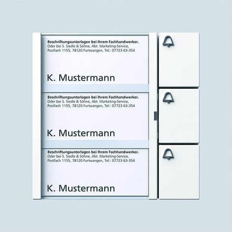 Siedle&Söhne Bus-Tasten-Modul weiss BTM 650-03 W (1/5)