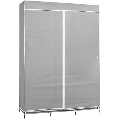 Armario Ropero de Tela Flex Gris 118x45x168cm 7house (1/5)