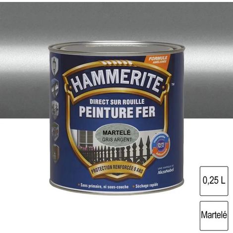 Hammerite Vernice Metallo Grigio Argento 0,25 L