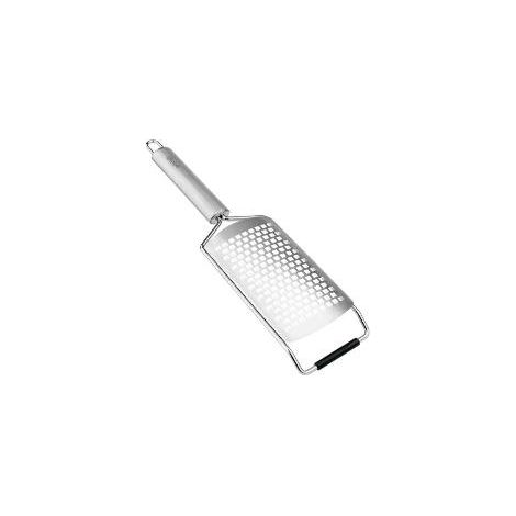 FPLUS rallador con mango fino inox , RALLADOR CUCHILLAS MICROPLAN FINAS
Ralla los alimentos sin rasgarlos, romperlos o desmenuzarlos.
Protector incluido.
Ideal para cítricos, ca