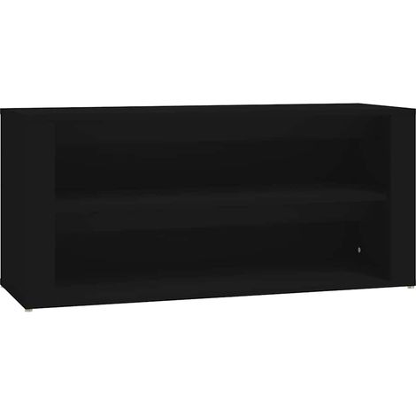 Maison Exclusive - Scarpiera Nera 100x35x45 cm in Legno Multistrato (1/5)