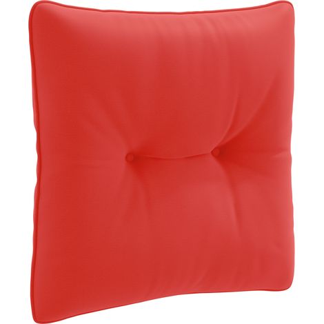 Coussin de dos PUTTEN 100 % polyester Rouge 40 x 40 x 10 cm vidaXL