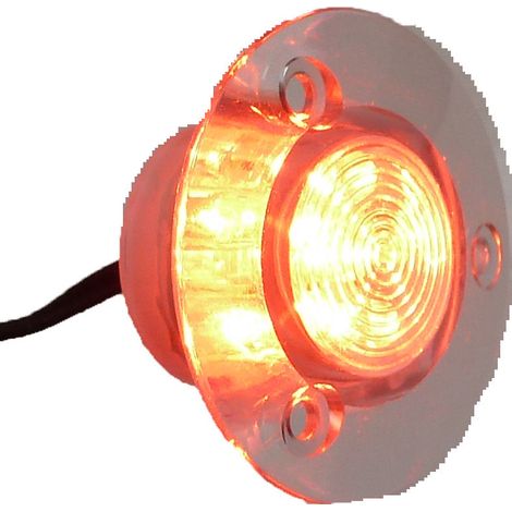 FEU LED ROUGE A ENCASTRER 25/45 - 12 VCC - 4M