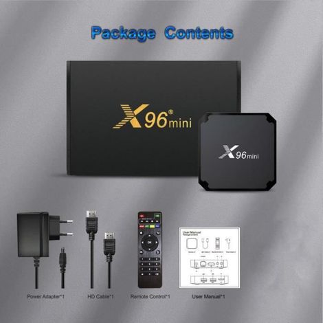 Boîtier Smart TV - - X96 Mini - Android 11 - 2 Go RAM - 16 Go Stockage - 4K HDR (1/4)
