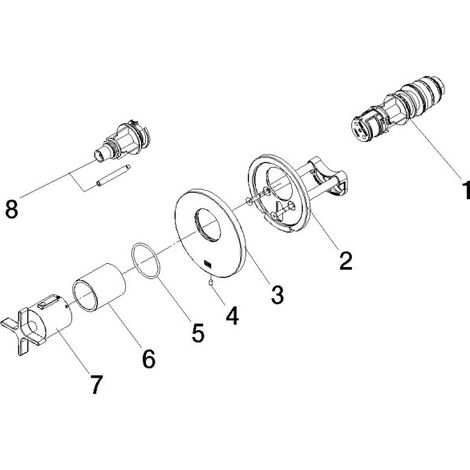 DORNBRACHT 36503809-39 xTOOL UP-Therm. sans régulation de débit