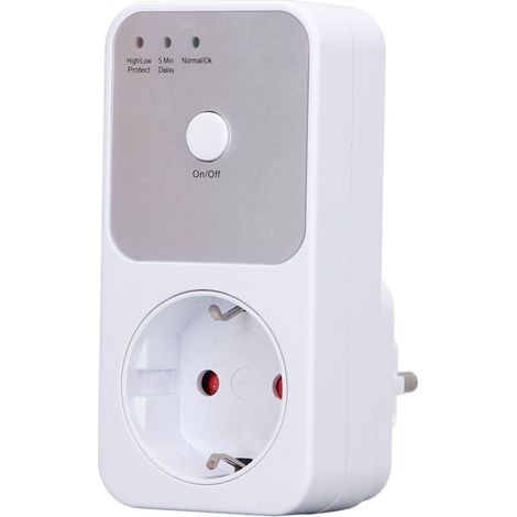 Voltage protection socket for electrical appliances, delay of 175 to 5 to 6 minutes (1/5)