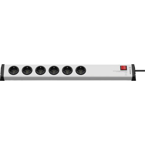 Ehmann 0268x0062301 Steckdosen-Verteiler  Silber, Schwarz Schutzkontakt 1 St. (1/4)