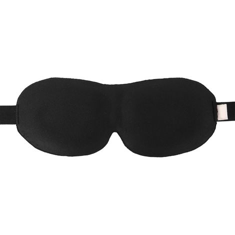Masque de sommeil à rebond lent, cache-œil, bandeau de protection pour les yeux, idéal pour les voyages, noir (1/5)