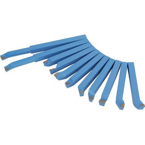 11 Pièces Outils de Tour 8x8mm à Pointe Carbure pour Soudage, Fraisage et Tournage (1/5)