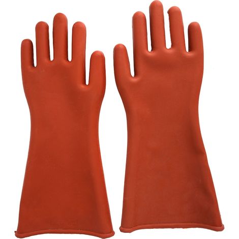 1 Paire Gants isolants,caoutchouc,haute tension 12 kV,travaux électriques (1/5)