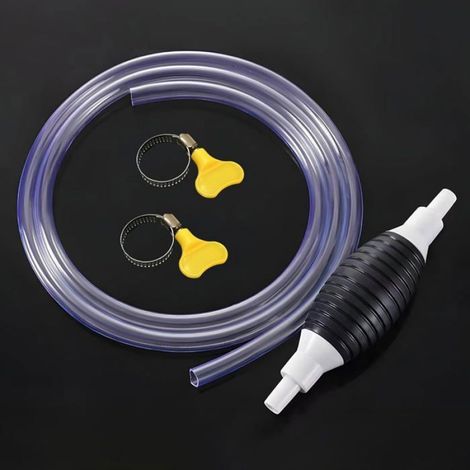 Pompe De Transfert Manuelle - 1 5 M Tuyau - Pour Essence Eau Huile Liquide - 1 Unite (1/4)