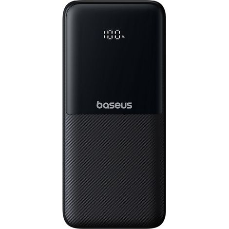 Powerbank 10000mAh 22,5W mit Display, USB-C-Kabel, iPhone Lightning-Anschluss – Schwarz (1/5)