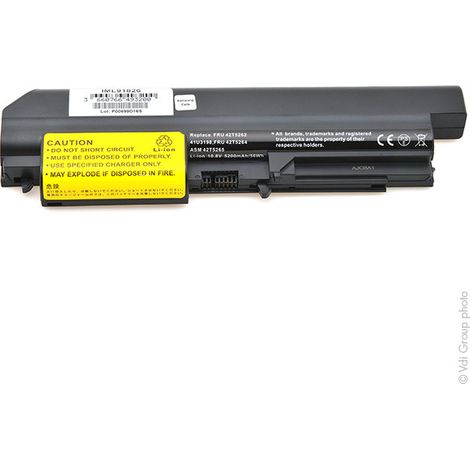 NX - Batterie ordinateur portable 11.1V 5200mAh - 41U3198ASM 42T5265FRU 42T424 (1/4)