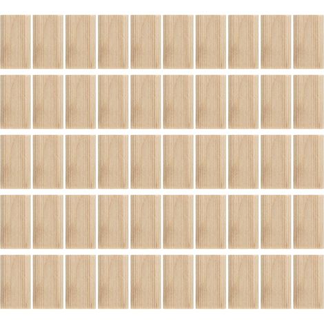 Tenons Domino Bois Hêtre 8x40mm Lot de 50 Pièces Chevilles Bois pour Systèmes Menuiserie Fabrication Meubles Assemblages Cadres et Armoires (1/4)