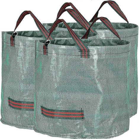Sacs à déchets verts indéchirables de 60 litres, lot de 3, pour la collecte des déchets de jardin (1/5)