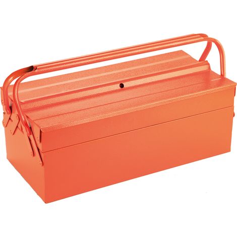 BOÎTE À OUTILS MÉTALLIQUE 3 PLATEAUX 420x200x125MM ALYCO ORANGE (1/2)