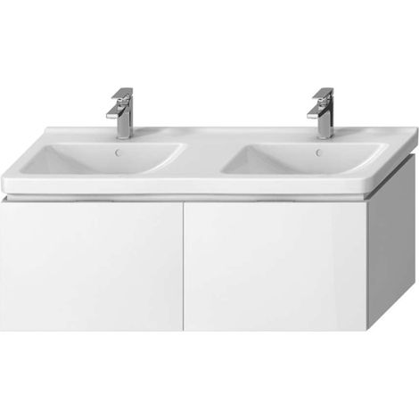 Jika Cubito - Doppelwaschtisch-Unterschrank 128x48 cm, weiß H40J4274015001 (1/4)