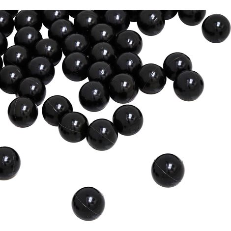 LittleTom set di 50 Palline 5,5cm per riempire piscine gioco per bambini Nero (1/5)