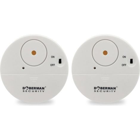 Alarme de fenêtre Ultra Fine de sécurité, Alarme puissante de 100dB et capteurs de Vibrations, Alarme antivol au Design Moderne et Ultra Fin avec Support adhésif (Paquet de 2) (1/5)