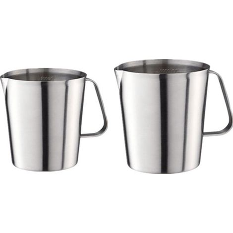 [MAI USATO]2 misurini in acciaio inossidabile selezionabili da 500 ml a 1000 l per cucina e panetteria (1/5)
