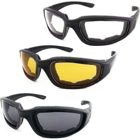 Lot de 3 paires unisexe, lentilles polycarbonate résistantes aux chocs (1/3)