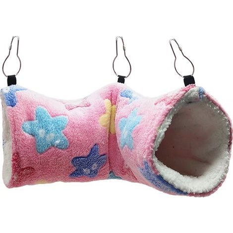 Hängetunnel für Kleintiere, Hängespielzeug für Hamster, Hängemattenschaukel, Einstreuzubehör für Chinchillas, Frettchen, Eichhörnchen, Meerschweinchen und Ratten zum Spielen und Schlafen (1/5)