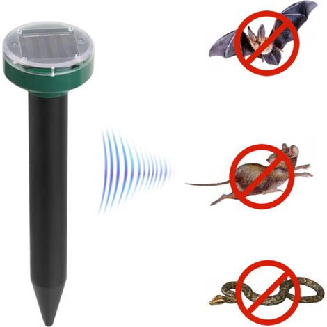 Répulsif solaire anti-taupes, répulsif sonique anti-serpents et anti-gaufres pour pelouse, jardin et maison (1/5)