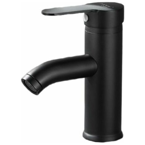 Mitigeur lavabo noir mat - Mitigeur eau chaude/froide - Noir (1/5)