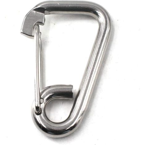 Mousqueton à ressort en acier inoxydable 304 de qualité marine pour escalade, randonnée, utilisation en extérieur,M14