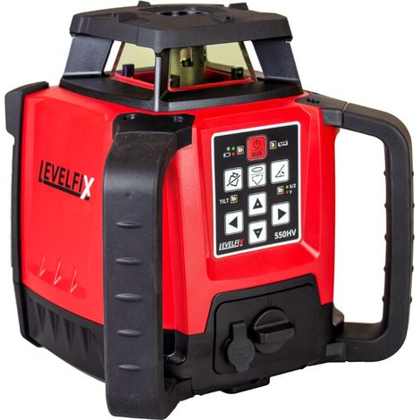 Levelfix 550HV Laser multifonction horizontal et vertical avec récepteur RLD100GR livré dans valise - NETIM - 554501 (1/2)
