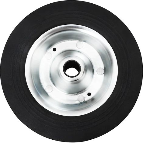 Roue de jauge Ø20x5 cm caoutchouc solide et acier (1/5)