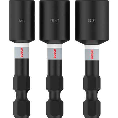 Bosch PRO Nutsetter Impact Set , 1/4" x 50 mm, 5/16" x 50 mm, 3/8" x 50 mm, 3 Stück (1/5)