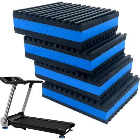 Patins Anti-Vibrations Lot de 4 Tapis Amortissants Portables Antivibration Pour Compresseurs d'Air Sèche-Linge Lave-Linge Tapis de Course Intérieur Salle de Bain (1/5)