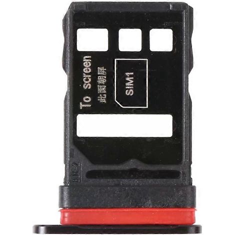 Tiroir pour carte SIM pour Huawei Nova 7 Pro 5G - Noir, double emplacement SIM noir (1/4)