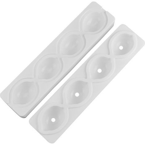 3D-Silikonform für Kuchen mit 4 Mulden, Zitronenmousseform, DIY-Gebäck, französisches Backwerkzeug (1/4)