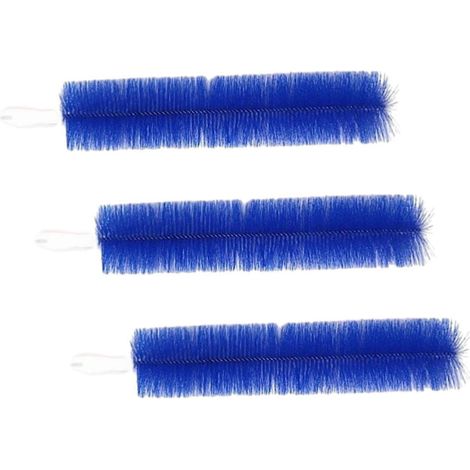 Brosse de dépoussiérage lavable à poils flexibles, nettoyant ménager pour stores, appareils électroménagers et abat-jour (bleue) (1/4)