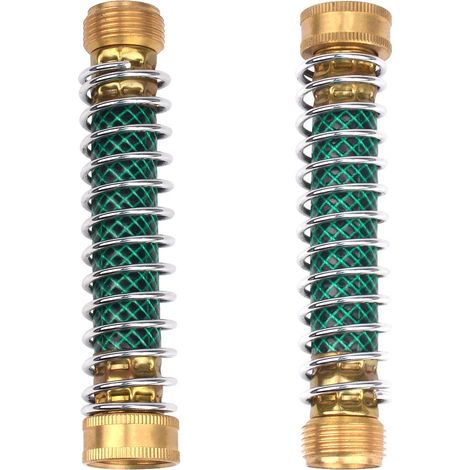2-teiliger Gartenschlauchaufroller mit Federschutzhülse, Adapter, Federschlauchverbinder, 3/4"-Schnittstelle, Tropfbewässerung (1/5)