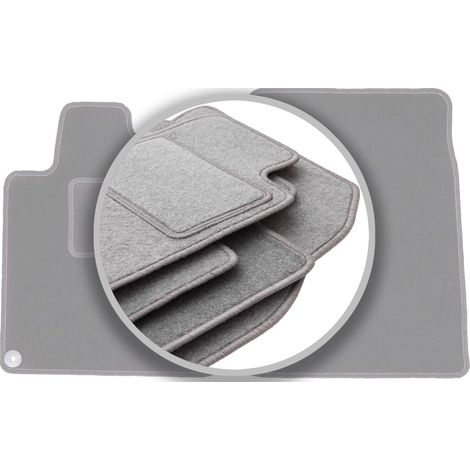 Alfombrillas grises para Peugeot 407 coupé, sedán, familiar (2004-2011) (1/5)