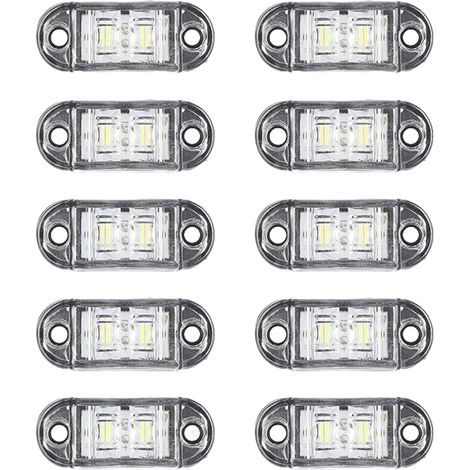 TAISHENGDA-Lot de 10 Feux de Position LED 12V-24V pour Camion et Remorque Feux Latéraux de Signalisation Feux de Gabarit Étanches