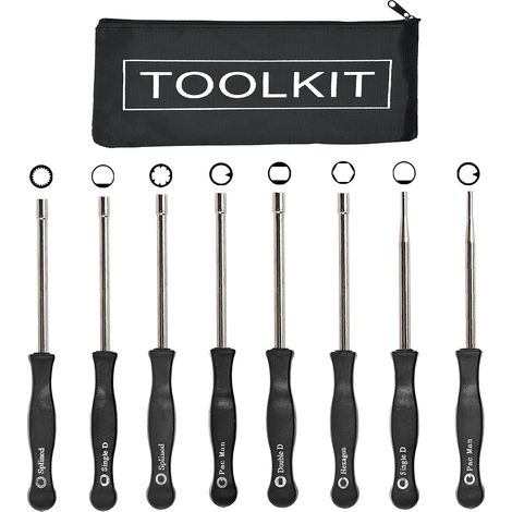 Kit d'outils de réglage de carburateur pour moteur 2 temps, ensemble d'outils de mise au point carburateur universel 8 pièces (1/5)