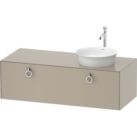 Duravit Tulip blanco, mueble de baño colgado en la pared, anchura