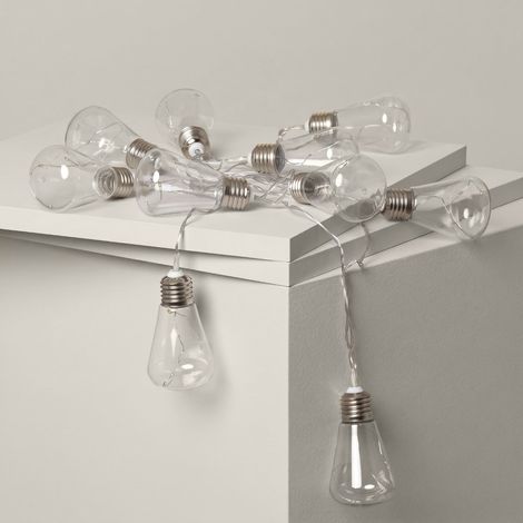 LED-Girlande Edison Glühbirnen 2m 3000K Warmweiß (1/5)