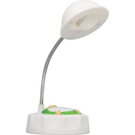 Kindertischlampe mit USB-Anschluss, Tierform, LED-Tischlampe fürs Kinderzimmer, grün. (1/5)